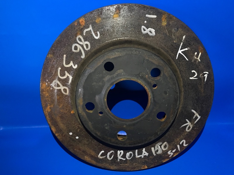 Запчасть тормозной диск передний TOYOTA COROLLA 150 06-13 43512-12670 Б/У Тормозной диск передний TOYOTA COROLLA 150 06-13 43512-12670 Б/У