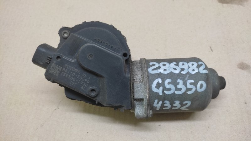 Моторчик стеклоочистителя передний LEXUS GS350 GS300 05-11 2009 Седан 3.5 85110-30590 Б/У