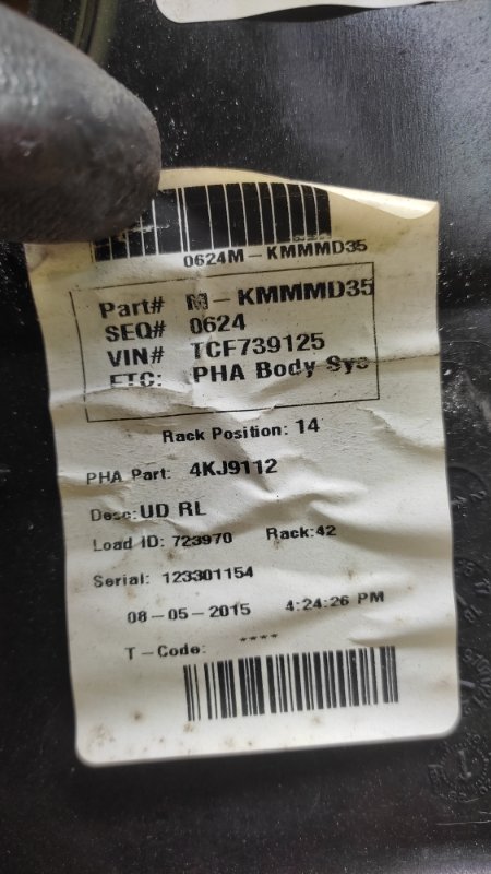 Стеклоподъемник задний левый ELANTRA MD 10-15 2015 MD 1.8 G4NB