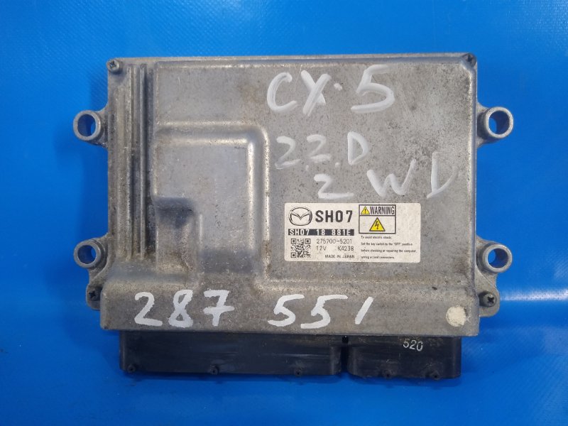 Запчасть блок управления двигателем MAZDA CX-5 (KE) 11-17 275700-5201 Б/У Блок управления двигателем MAZDA CX-5 (KE) 11-17 275700-5201 Б/У