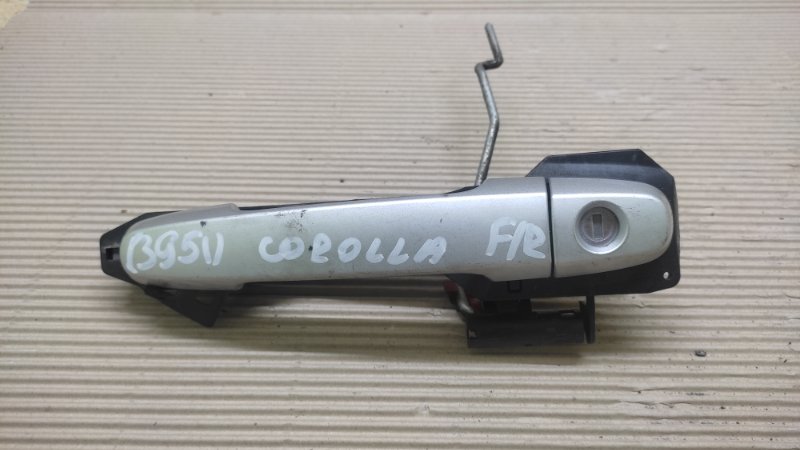 Ручка двери наружная передняя правая TOYOTA COROLLA 120 00-07 2004 ZZE130L 1.8L 1ZZ-FE 69211-AA020-B3 Б/У