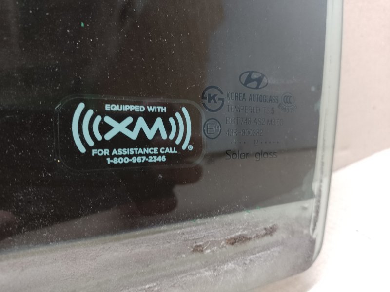 Стекло двери заднее левое HYUNDAI SONATA YF 10-14 2.4 G4KK