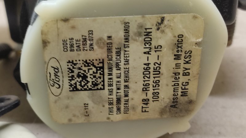 Ремень безопасности правый EDGE 15- 2016 C35PDED 3.5L