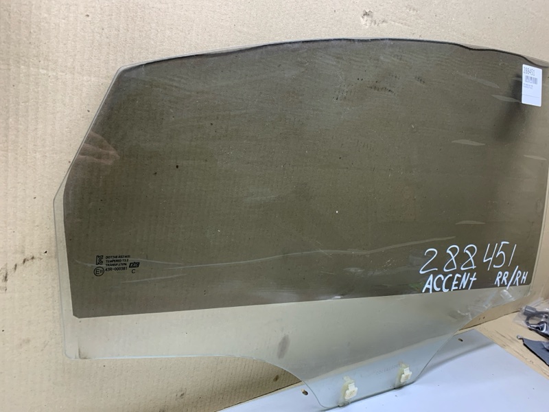 Стекло двери заднее правое ACCENT RB 10- Стекло двери заднее правое ACCENT RB 10-