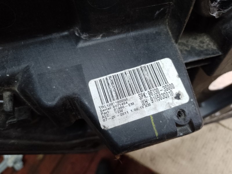 Стеклоподъемник задний левый SONATA YF 10-14 2011 YF 2.4