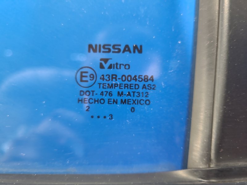 Стекло двери заднее левое SENTRA B17 12-21 2013 1.8 MRA8DE