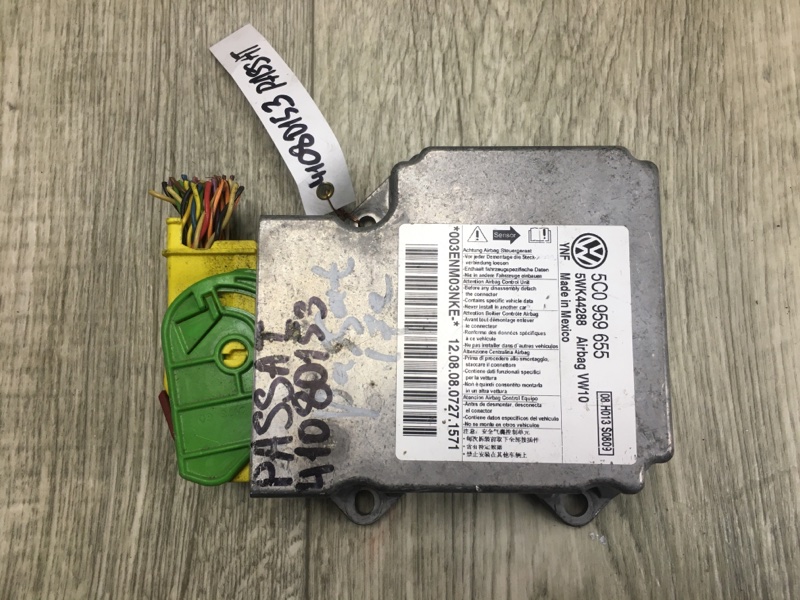 Блок управления AIRBAG VOLKSWAGEN PASSAT B7 11-15 2013 A32 2.5 CBUA 5C0 959 655 Б/У