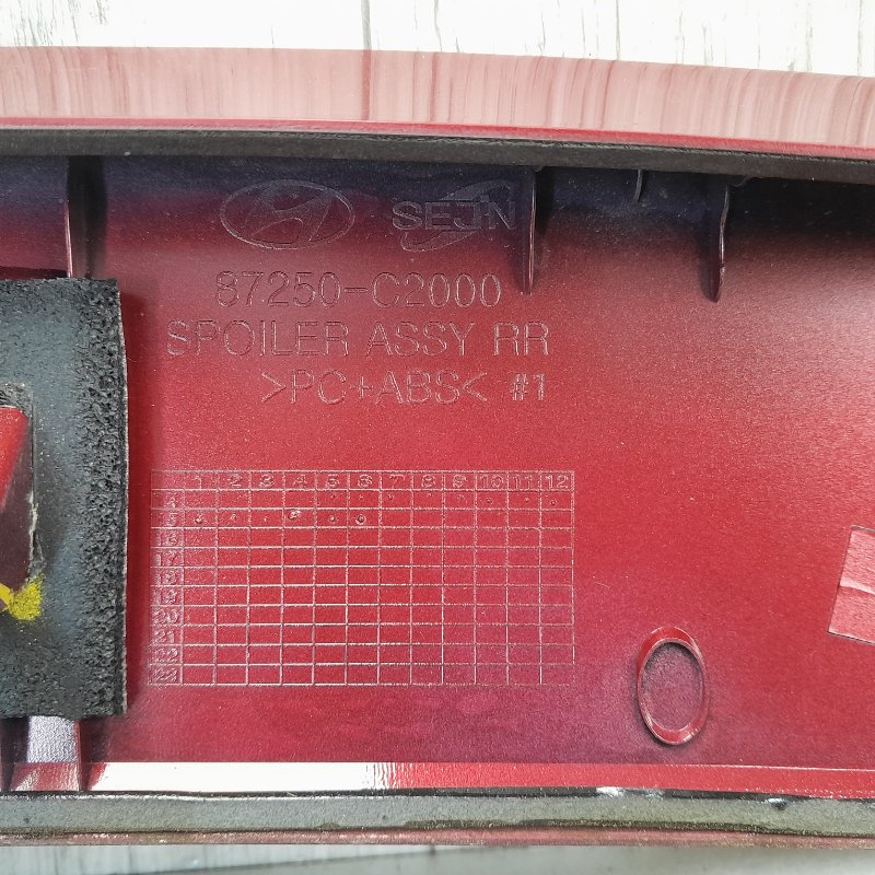 Спойлер крышки багажника SONATA LF 2014-