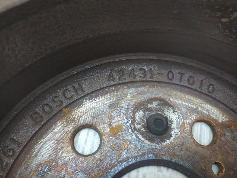 Тормозной диск задний задний VENZA 09-16 2009 3.5 2GR-FE Тормозной диск задний задний VENZA 09-16 2009 3.5 2GR-FE