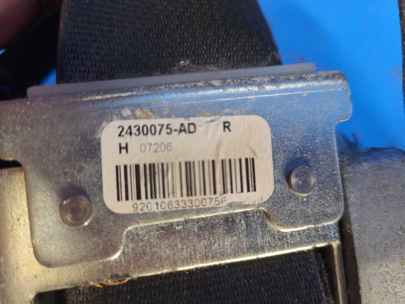 Ремень безопасности передний правый 6 GH 07-12 2009 2.5 L (L5-VE)