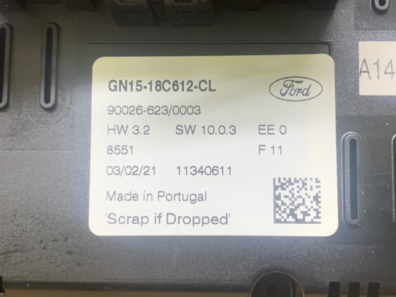 Блок управления печкой FORD ECOSPORT 18-22 1.0 L EcoBoost (Fox) turbo