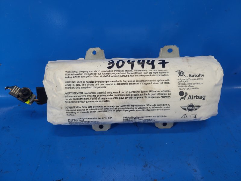 Подушка безопасности пассажира MINI COOPER S R57 09-15 2011 R57 1.6 ЕP6 (Prince) 51459185462 Б/У
