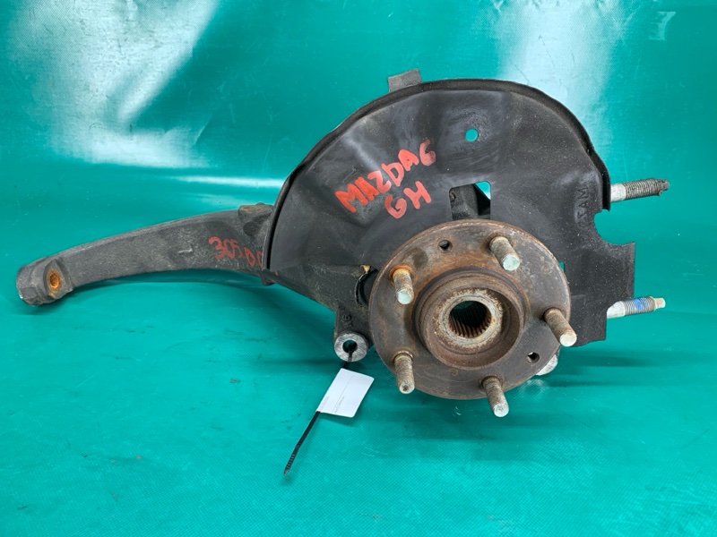 Запчасть кулак поворотный передний левый MAZDA 6 GH 07-12 2008 2.5 L (L5-VE) GS3L-33-03XA Б/У Кулак поворотный передний левый MAZDA 6 GH 07-12 2008 2.5 L (L5-VE) GS3L-33-03XA Б/У