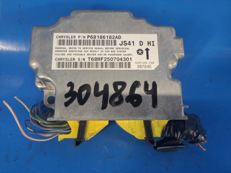 Блок управления AIRBAG CHRYSLER 200 10-14 2013 3.6 ERB 68186182AD Б/У