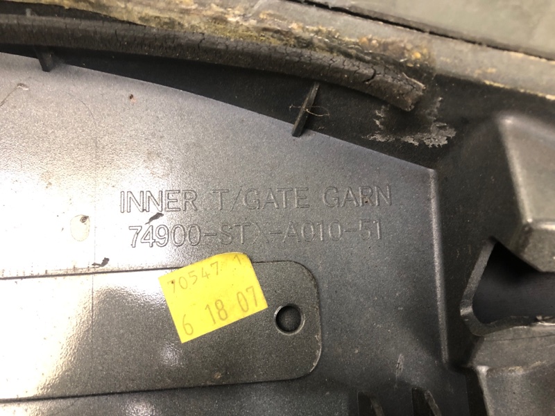 Спойлер крышки багажника MDX (YD2) 06-13 2007 YD2 3.7 J37A1