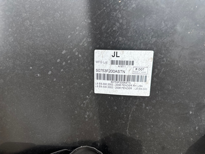 Крыло переднее правое ES300 ES330 01-06 2005 3.3 3MZFE