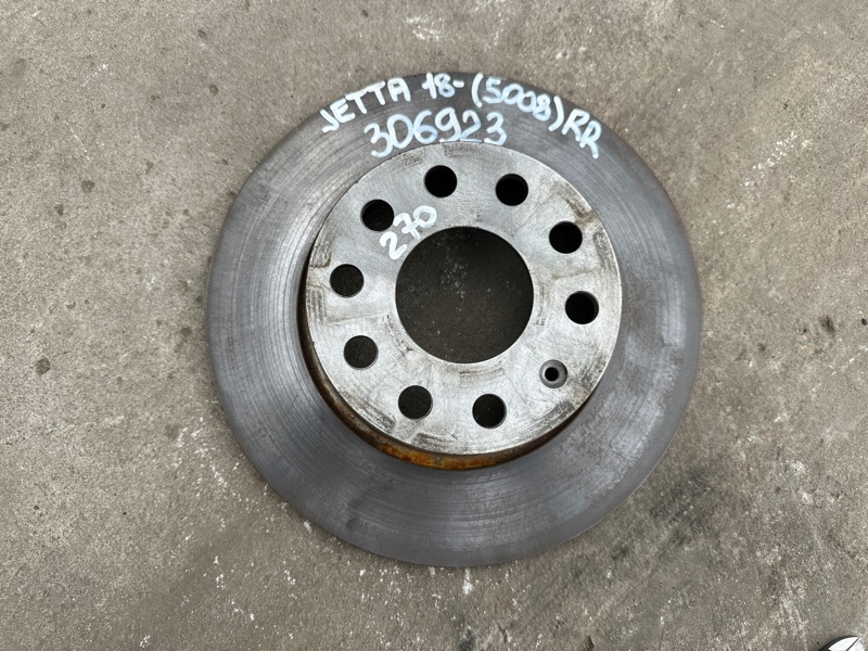 Тормозной диск задний VOLKSWAGEN JETTA USA 18- 2020 DJXA 1.4 5QN 615 601 A Б/У