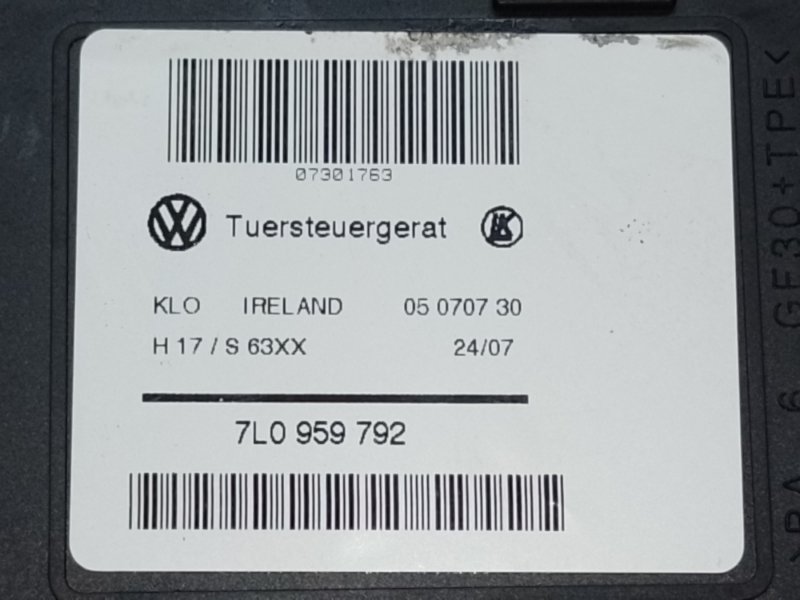 Стеклоподъемник задний левый TOUAREG 02-10 2007 BHK 3.6