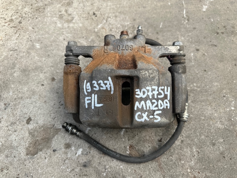 Суппорт тормозной передний левый MAZDA CX-5 (KF) 16-21 2018 2.5 PY-VPS K0Y1-33-99Z Б/У