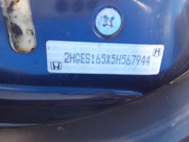 Дверь задняя левая CIVIC ES 00-05 2005 1.7 L D17A