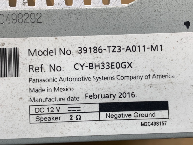 Усилитель звука ACURA TLX 14-17 2.4 K24W7