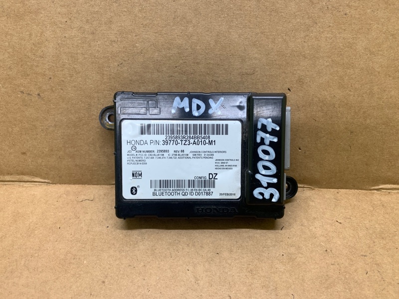 Блок управления блютуз ACURA TLX 14-17 2016 2.4 K24W7 39770-TZ3-A01 Б/У