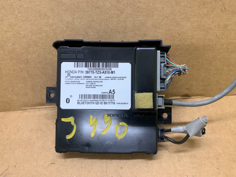 Блок управления блютуз ACURA MDX (YD3) 13-21 2013 3.5 J35Y5 39770-TZ5-A52 Б/У