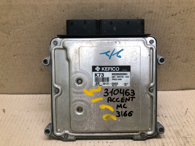 Блок управления двигателем HYUNDAI ACCENT MC 06-10 2009 1.6 G4ED 39131-26BE6 Б/У