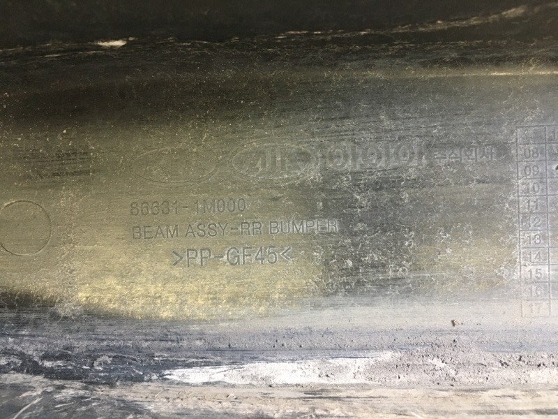 Усилитель заднего бампера KIA FORTE/CERATO TD 08-13 TD 2.0 G4KD