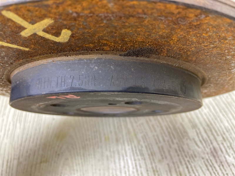 Тормозной диск задний PRIUS 16- 2016 1.8 2ZRFXE