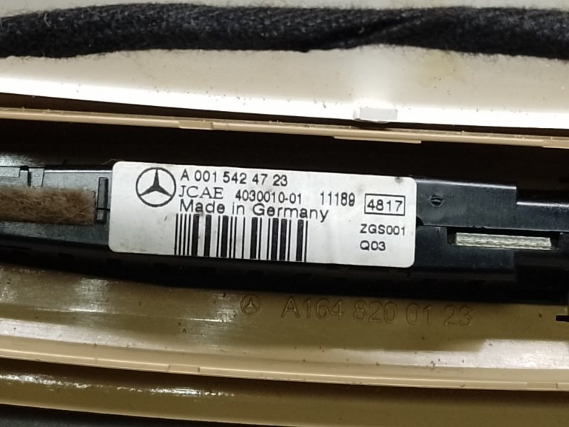 Плафон подсветки багажника MERCEDES GL-CLASS X164 06-12 M273923 4.7L