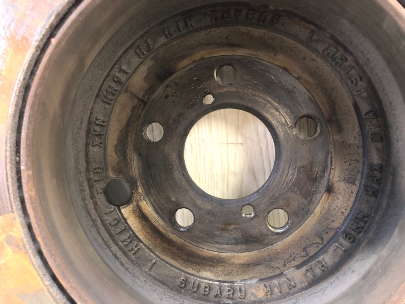 Тормозной диск задний SUBARU LEGACY 09-15 BM SEDAN 3.6 EZ36