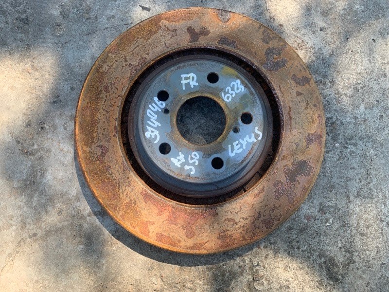 Тормозной диск передний передний LEXUS RX350/450 09-15 2011 3.5 2GR-FE 43512-0E030 Б/У
