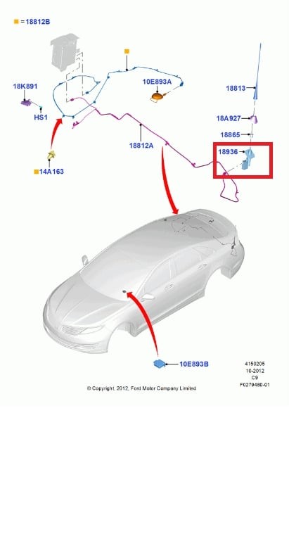 Антенна MKZ 13-20 2013 2.0 С20HDTX