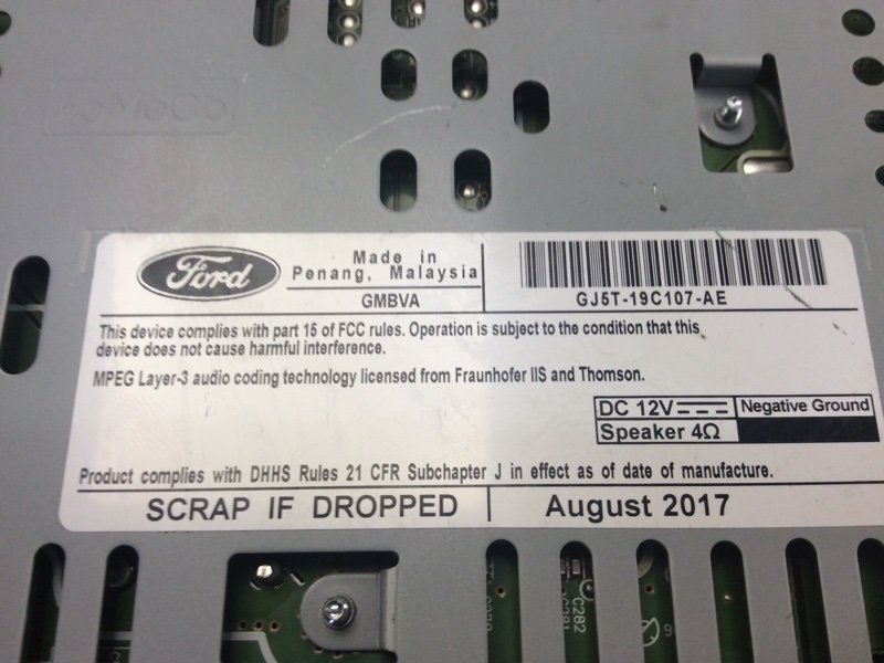 Магнитола ESCAPE 12-19 2018 TM2 2.5 T25HDEX Магнитола ESCAPE 12-19 2018 TM2 2.5 T25HDEX