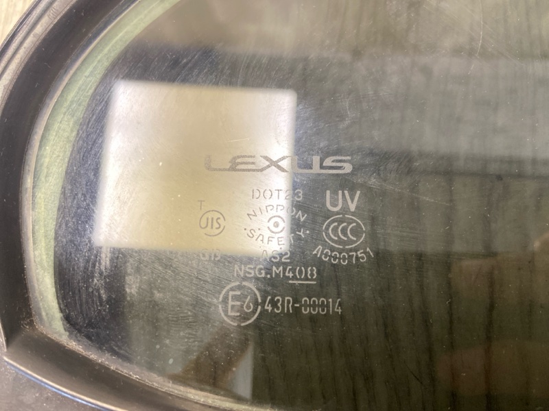Стекло двери глухое заднее правое LEXUS ES350 06-12 SEDAN 3.5 2GR-FE