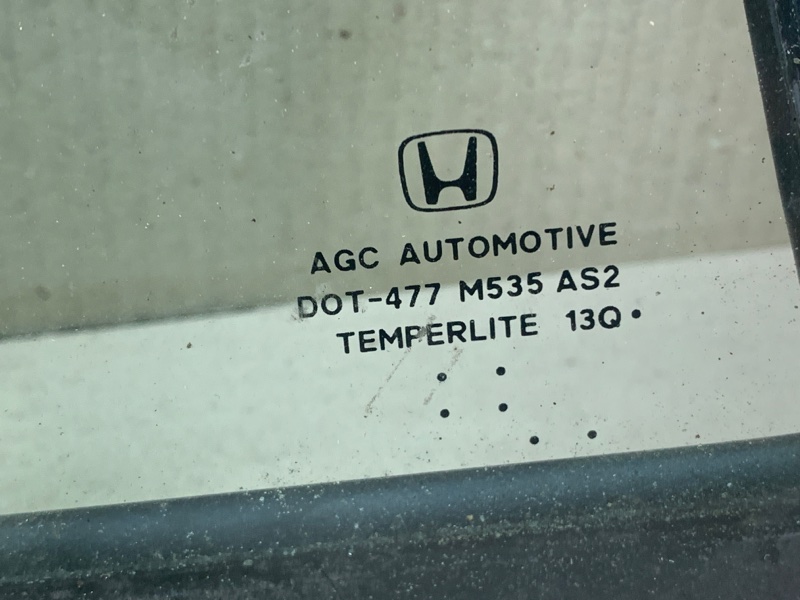 Стекло двери глухое заднее правое CIVIC 11-15