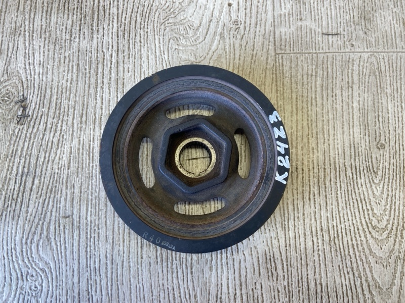 Шкив коленвала HONDA ACCORD CU8 / TSX 08-14 2012 CU2 2.4 K24Z3 13810-R40-A02 Б/У