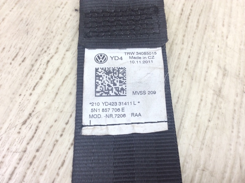 Ремень безопасности передний правый TIGUAN 08-17 2011 5N 2.0 CCTA