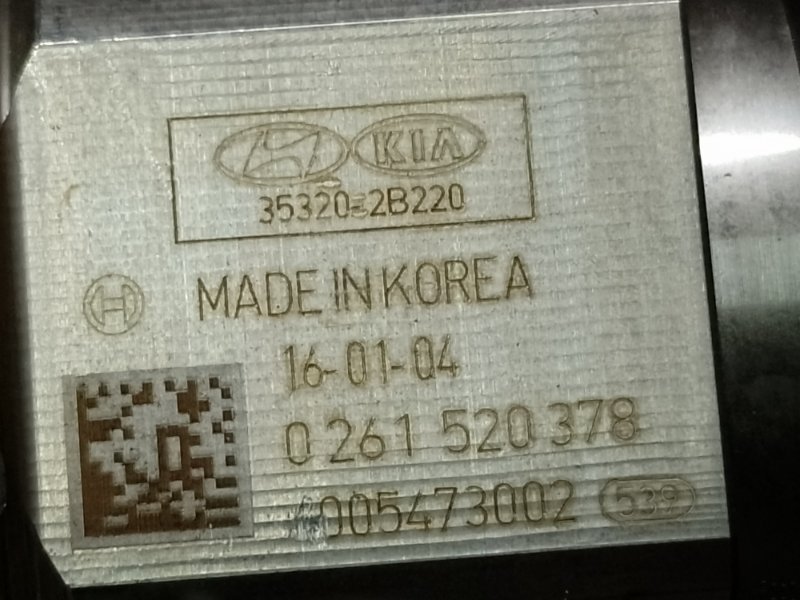 Тнвд (бензин) SOUL PS 13-19 2016 1.6 G4FD Тнвд (бензин) SOUL PS 13-19 2016 1.6 G4FD