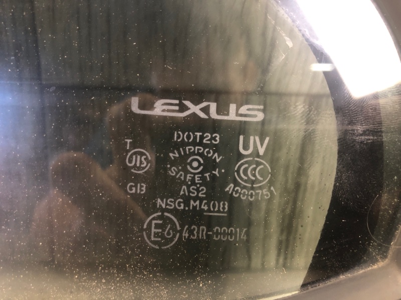 Стекло двери глухое заднее левое ES350 06-12 2011 SEDAN 3.5 2GR-FE Стекло двери глухое заднее левое ES350 06-12 2011 SEDAN 3.5 2GR-FE