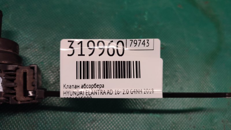 Клапан абсорбера ELANTRA AD 16- 2018 2.0 G4NH