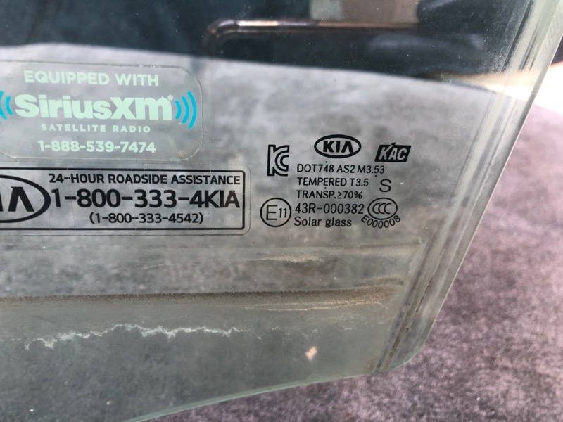 Стекло двери переднее левое KIA SOUL PS 13-19 1.6 G4FD
