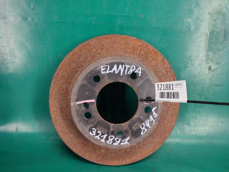Запчасть тормозной диск задний HYUNDAI ELANTRA AD 16- 2018 2.0 G4NH 58411-3Y300 Б/У Тормозной диск задний HYUNDAI ELANTRA AD 16- 2018 2.0 G4NH 58411-3Y300 Б/У