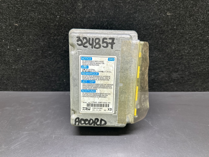 Блок управления AIRBAG HONDA ACCORD COUPE 03-07 2003 J30A4 77960-SDN-C03 Б/У
