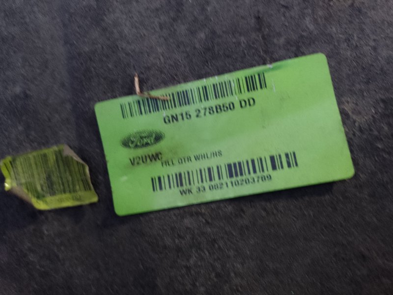 Подкрылок задний правый FORD ECOSPORT 18-22 1.0 L EcoBoost (Fox) turbo