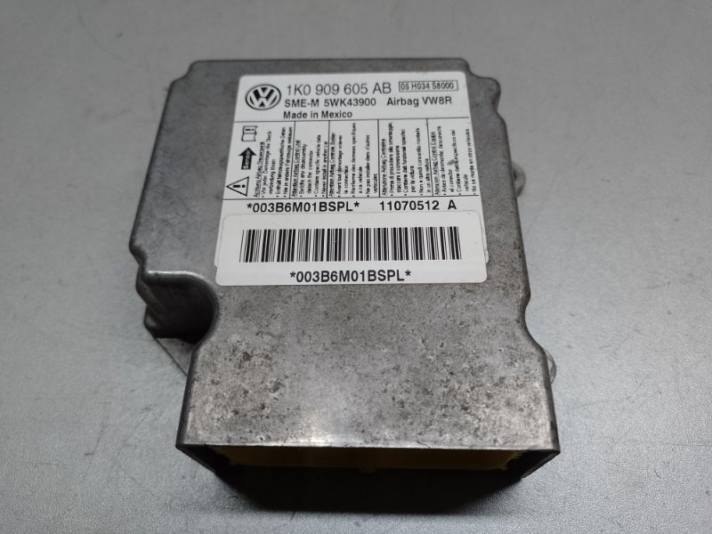 Блок управления AIRBAG VOLKSWAGEN JETTA USA 10-17 1K0 909 605 AB Б/У