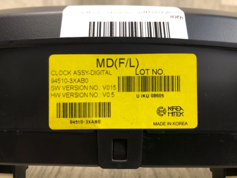 Часы ELANTRA MD 10-15 2014 1.8 G4NB