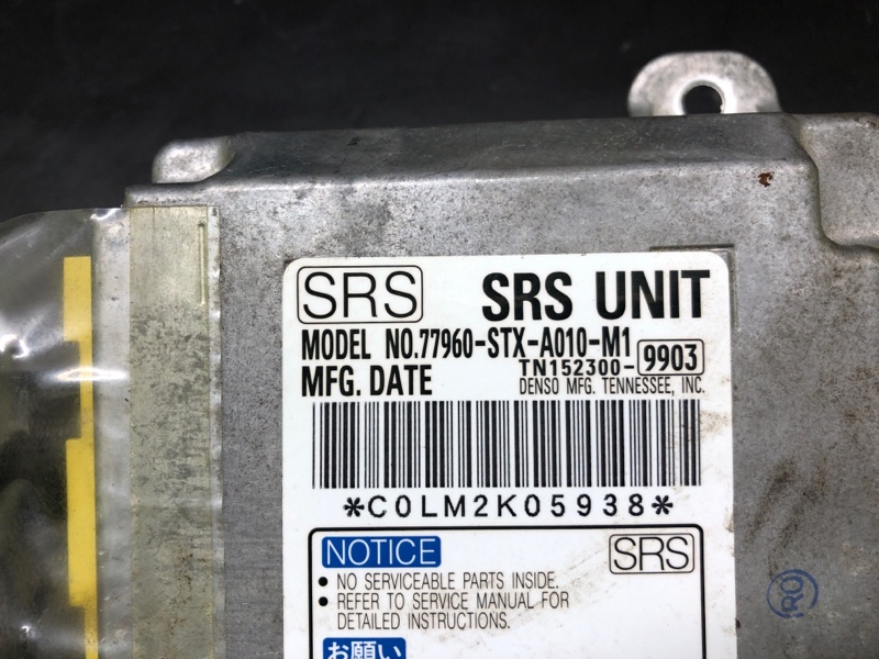 Блок управления AIRBAG MDX (YD2) 06-13 2007 YD2 3.7 J37A1