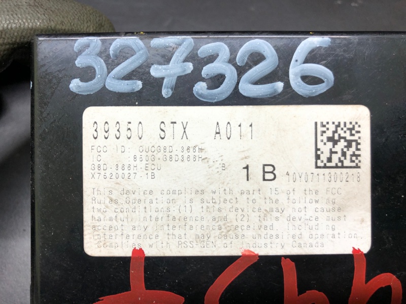 Блок управления дав.в шинах MDX (YD2) 06-13 2007 YD2 3.7 J37A1